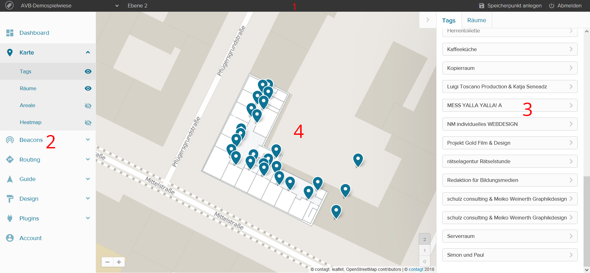 Abbildung 1: Übersicht Projektmaske